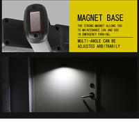 Lampes de travail LED portables magnétiques COB rechargeables par USB, étanches IP44, mini-lampes d'atelier, de jardin, d'hôtel