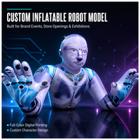 Modèle de robot IA gonflable géant pour la décoration de scène d'événements en boîte de nuit, la zone des fans de concert, l'affichage publicitaire et les défilés