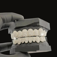 Grillz dentaire de luxe en argent 925 et moissanite pour hommes et femmes, inspiré des tendances de la mode urbaine et de la culture musicale, esthétique audacieuse, certifié IGI