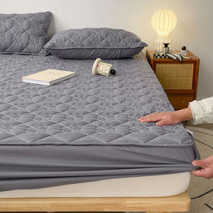 Protector de colchón doble King <span class=keywords><strong>impermeable</strong></span> de microfibra, <span class=keywords><strong>funda</strong></span> de cama de estilo liso con Topper, protección contra insectos de cama para el hogar, tamaño doble - Product Image 6