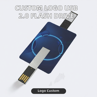 Flashdisk USB 2.0 Custom Logo, Memory Stick 32GB Terukir, Pendrive Portabel untuk Promosi Bisnis