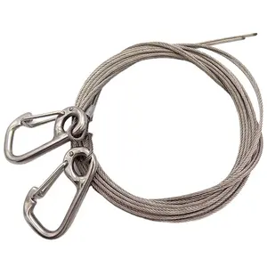 定制304不锈钢高档钢丝绳银钢丝绳镀锌钢丝绳厂家