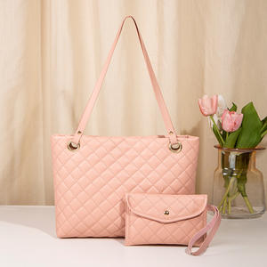 2024 nouvelle couleur unie femmes Messenger sac fourre-tout 2 pièces costume luxe Design marque mode sac à main pour les femmes en gros - Product Image 4