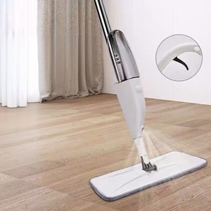 Tête de balai serpillère plate en microfibre tendance, vente chaude, avec manche en acier inoxydable, pour nettoyage des sols domestiques, balai pulvérisateur avec réservoir d'eau - Product Image 3