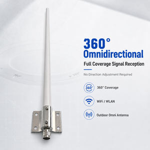 เสาอากาศไฟเบอร์กลาสแบบสองย่านความถี่ 9dBi 2.4G 5.8G สำหรับภายนอกอาคาร แบบรอบทิศทาง สำหรับสถานีฐาน พร้อมหัวต่อ N-Male สำหรับระบบ WiFi WLAN <span class=keywords><strong>WISP</strong></span> - Product Image 4
