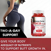 Gummies Extreme Curve Maca Plus 3000mg Saveur Framboise Naturelle Soutien Santé Intestinale 60 Comprimés Adulte