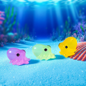 Figuras de Pulpo en Miniatura de Resina, Adornos de Resina que Brillan en la Oscuridad para Acuario, Casa de Muñecas, Jardín, Paisaje, Manualidades DIY - Product Image 3