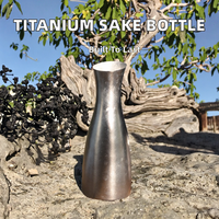 Bouteille de saké japonaise Rover Camel Titanium Classic Design 450 ml / 94,5 g, ensemble de vin vintage pour boire, produits chinois