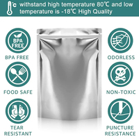 Pochette d'emballage alimentaire en plastique avec impression personnalisée, sac de cuisson à haute température, pochette de stérilisation résistante