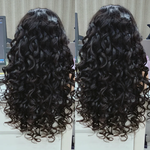 Venta al por mayor de cabello humano virgen indio crudo de 250 densidad HD peluca frontal de encaje completo pelucas de cabello humano frontal de encaje transparente natural - Product Image 3