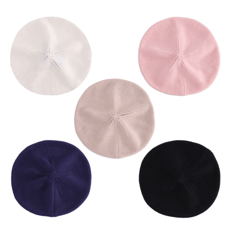 Новое поступление, детская вязаная шапка художника, однотонная шапка для малышей, теплая Модная шерстяная шапка