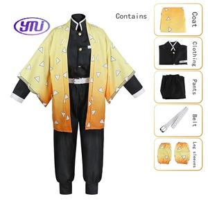 Demoned Slayer Anime Vêtements Cape Veste Kamado <span class=keywords><strong>Tanjirou</strong></span> Cosplay Costume <span class=keywords><strong>Kimono</strong></span> Uniforme Ensembles - Product Image 2