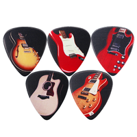 Plectres de guitare personnalisés à faible MOQ, design coloré, 0,46 mm, 0,71 mm, 0,88 mm, 0,96 mm, 1,2 mm, 1,5 mm, double face, pour boutique en ligne