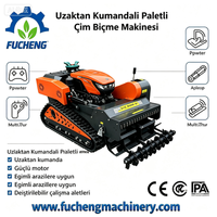 Tondeuse à fléaux télécommandée intelligente FUCHENG pour vignobles, vergers et terrains en pente