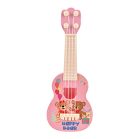 Kids Educational Music Toys Guitar Cartoon Animal Four-String Guitar Ukulele 10-Inch Musical Instruments for Baby Gifts