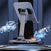 Support de tablette PC pliable, flexible, réglable et pivotant à 360°, base rotative en ABS, anti-poussière, étanche, anti-corrosion, pour utilisation sur bureau