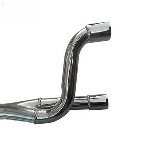 Tubo de Escape Doble para Motocicleta Todoterreno, Apto para Modificación de Accesorios de Tubo de Escape CRF50, Silenciador de Escape Doble para Moto - Product Image 3