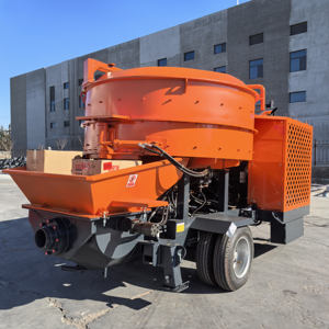 Gran oferta JBS40 bomba mezcladora de hormigón 2 en 1 suministro directo de fábrica bomba mezcladora de hormigón con bomba diésel - Product Image 4