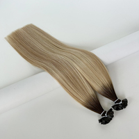Super doble dibujado luz Balayage Rubio mezcla Remy extensiones de cabello sin encrespamiento sin enredo cabello de larga duración para salón