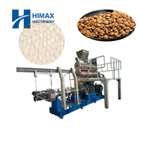 Línea de producción de alimentos secos para perros y gatos, máquina de fabricación de pellets de alimentación animal, línea de procesamiento de pellets de comida para perros