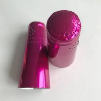 Feuille d'aluminium imprimée en relief de haute qualité, feuille de capsules de champagne pour le col de la bouteille de vin