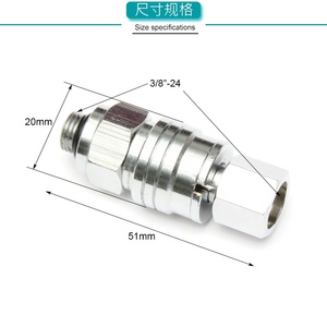 Stainless Steel Low Pressure Quick Disconnect Adapter for <b>Dive</b> <b>Regulator</b> with Hex Nut and Threaded Connector - Product Image 5