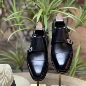 Scarpe Monk da Uomo Eleganti con Punta Quadrata e Lacci, Stile Casual Trendy, Fatte a Mano, Leggere, Traspiranti e Antiscivolo <span class=keywords><strong>Valentina</strong></span> - Product Image 1