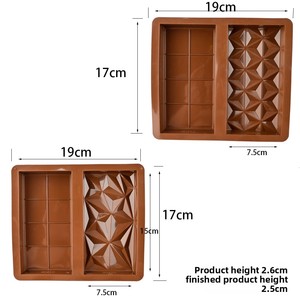 Nuovo Stampo <span class=keywords><strong>in</strong></span> <span class=keywords><strong>Silicone</strong></span> di <span class=keywords><strong>Grandi</strong></span> <span class=keywords><strong>Dimensioni</strong></span> Modello 908 per Torte, Cubetti di Ghiaccio, Sapone e Candele Fai-da-Te - Product Image 2