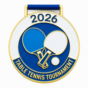 Manufacturer Design Logo 3d Gold Silver Sport Day Personalized Students Award Medal Custom Metal <b>Table</b> <b>Tennis</b> Tournament Medal - Product Image 1