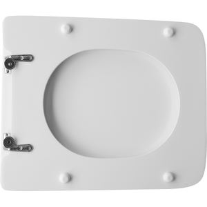 Tapa de inodoro de liberación rápida y cierre suave para Dolomite Ebla Vase, de plástico, para inodoros alargados y cuadrados, para uso doméstico. - Product Image 2