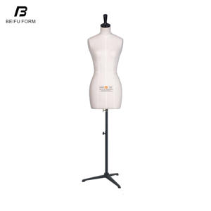 Beifuform-Maniquí de medio cuerpo para <span class=keywords><strong>mujer</strong></span>, maniquí de tamaño francés de alta calidad con base, maniquí drapeado para sastrería - Product Image 2