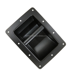 Mango de metal con revestimiento de pulverización para altavoz, accesorio negro para estante, piezas de gabinete, funda de altavoz, tiradores de armario - Product Image 2