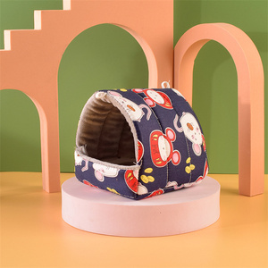 Maisonnette suspendue en coton écologique et tendance pour petits animaux : chiens, <span class=keywords><strong>hamsters</strong></span>, cochons d'Inde, rats, chinchillas et autres. - Product Image 4