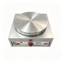 TenFun pour la cuisine de rue, contrôle de la température réglable, surface de cuisson commerciale de grande taille, crêpière à gaz, machine à crêpes