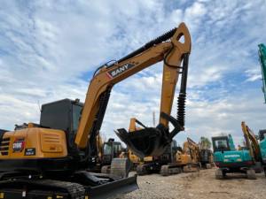 Mini pelleteuse sur chenilles SANY SY60C d'occasion avec une capacité de 5 tonnes, 6 tonnes, 7 tonnes à vendre Komatsu Core Components Moteur et moteur - Product Image 4