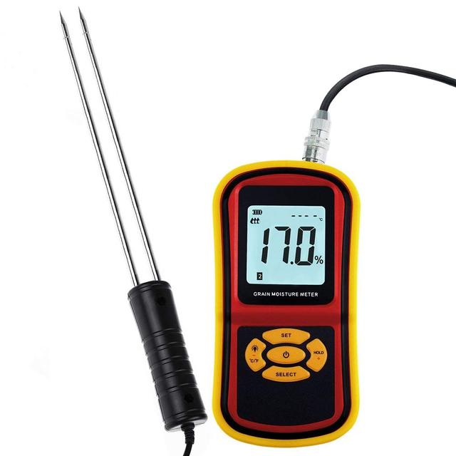 Digital Grain Moisture Meter BENETECH GM640 Grain Temperature and Moisture Meter Humidity Measurement Instrument