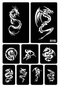 Piccolo fiore farfalla HH temporaneo Henna tatuaggio Stencil modello di disegno Glitter per donne e bambini - Product Image 4