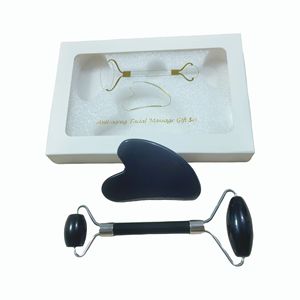 ชุดลูกกลิ้งนวดหน้าและกัวซาหินออบซิเดียนสีดำพร้อมกล่อง - Product Image 6