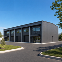 Bâtiment Commercial Moderne et Durable en Acier, Prêt pour l'Énergie Solaire, pour Bureaux, Ateliers, Entrepôts et Espaces de Vente au Détail