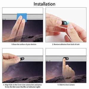 Coque coulissante pour <span class=keywords><strong>caméra</strong></span> de sécurité, pour ordinateurs portables et téléphones portables, housse de protection pour Webcam - Product Image 2