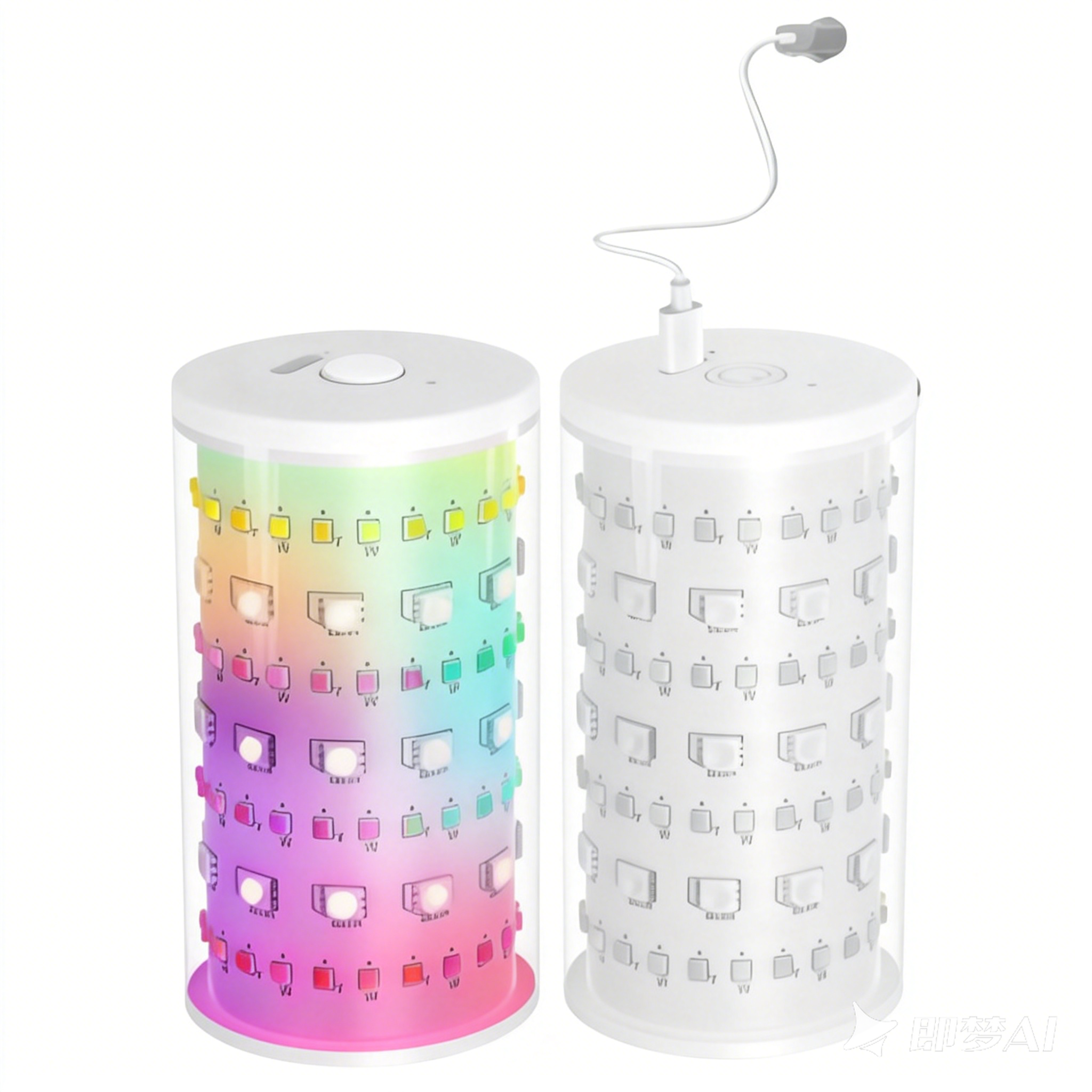 Magnetic Rechargeable 10W RGB Corn Light High Capacity Battery Full Glow Atmosphere Night Light Wall Lamp Table Lamp for Home