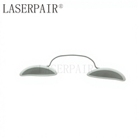 Lunettes de sécurité laser sans monture en métal, certifiées CE, haute protection (200-11000 nm OD8+), verres non traités, pour usage médical et esthétique