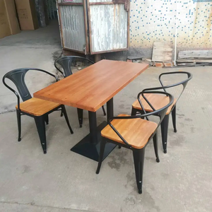 Vendita calda fabbrica durevole industriale impilabile <span class=keywords><strong>Vintage</strong></span> metallo ristorante sala da pranzo Tolixes sedie e <span class=keywords><strong>tavolo</strong></span> - Product Image 3