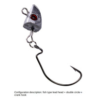 Leurre souple en métal et PVC 5g/8g 9cm/10cm avec hameçon crank à queue en T pour la pêche au bar et au brasier en eau moyenne - Utilisation en rivière/lac