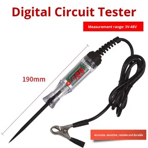 Display a LED <span class=keywords><strong>Tester</strong></span> di tensione digitale per Auto 12V 24V 70V Auto circuito di riparazione Auto fusibile strumenti del veicolo di rilevamento - Product Image 3