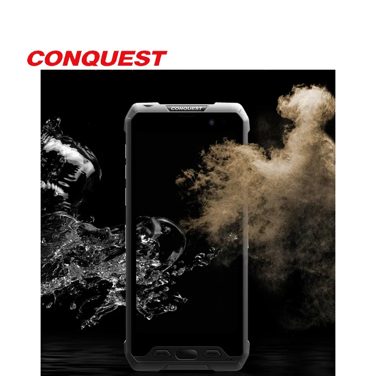 Conquest S18 IoT NFC IR LF 125KHz Android smart mobile rugged phone headphone jack waist holder for Hazardous area