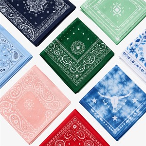 Sciarpa Quadrata Personalizzata in Cotone Poliestere Paisley Sportiva in Raso di Seta per Uomo e <span class=keywords><strong>Donna</strong></span> con Logo - Product Image 2