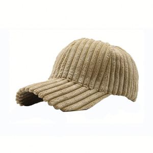 Gorro Deportivo de Pana Cálido para Hombre y Mujer, Gorros Deportivos de Moda para Otoño e Invierno, Gorra de Béisbol de Pana con Talla y Logotipo Personalizados - Product Image 4