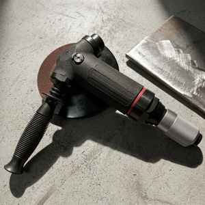 Right Angle Pneumatic Grinder 180mm Wheel 7000 RPM Front Exhaust Rotary Switch Metal Deburring Tool - Product Image 2