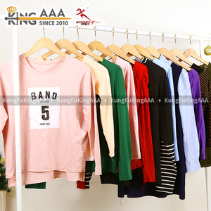 KungFu KingAAA T-shirts à manches longues pour femmes, d'occasion, à deux couches, style mode, lots mixtes de t-shirts superposés pour femmes, streetwear en gros - Product Image 6